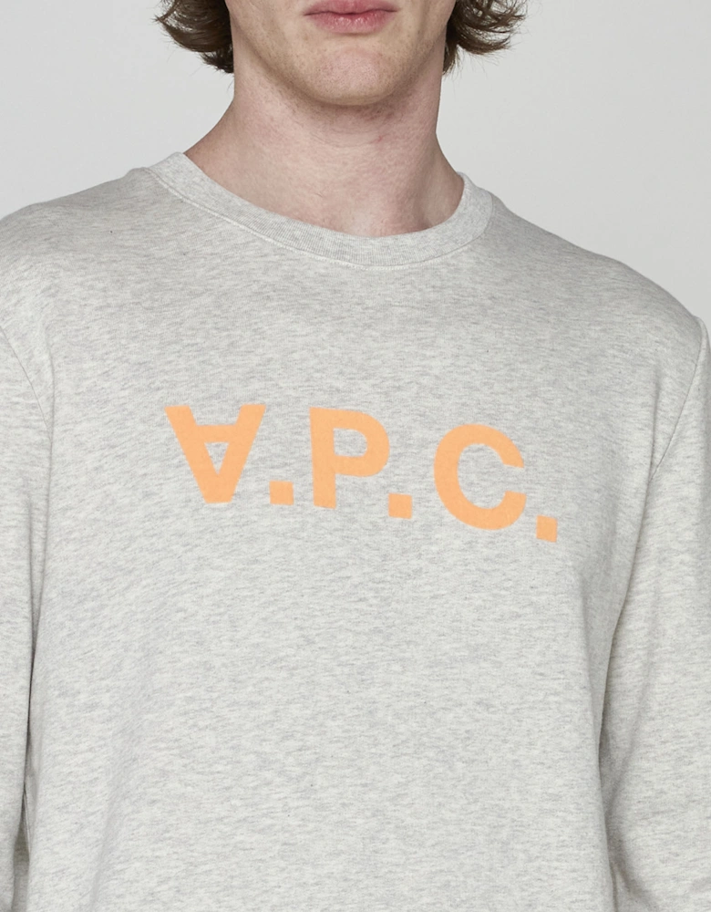 A.P.C. VPC Sweatshirt Ecru/Orange