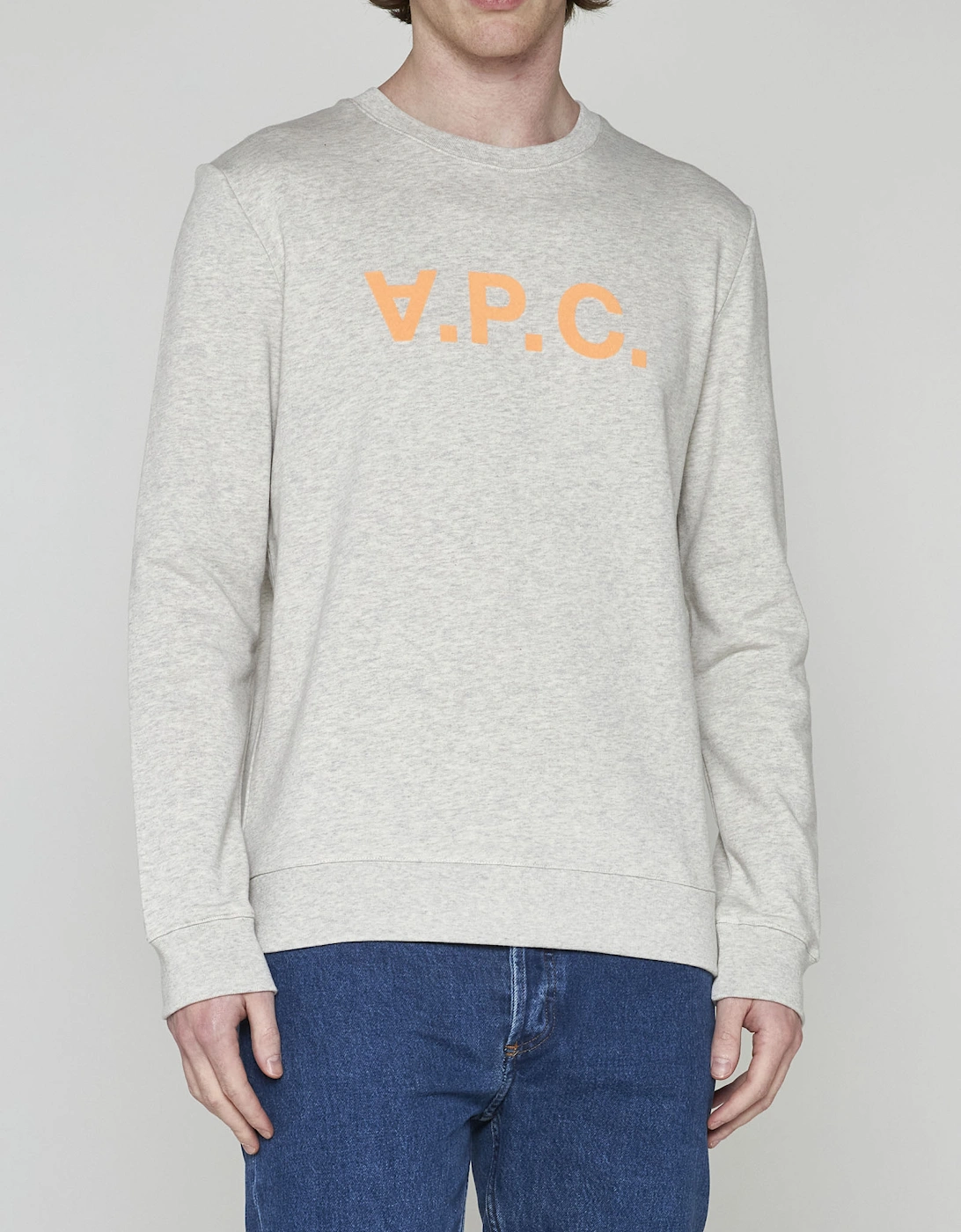 A.P.C. VPC Sweatshirt Ecru/Orange