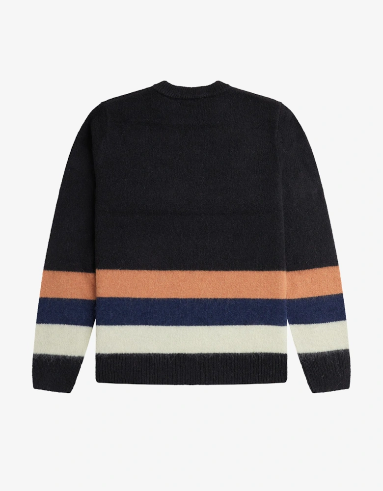 Alpaca Stripe Sweater Black/Multi