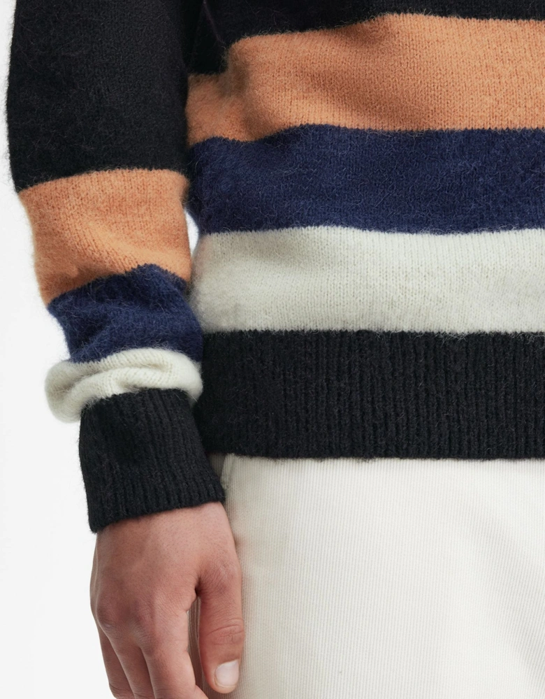 Alpaca Stripe Sweater Black/Multi