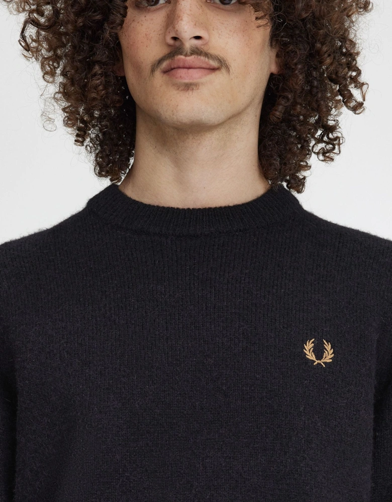 Alpaca Stripe Sweater Black/Multi
