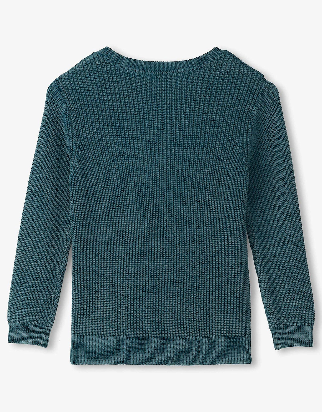 Boys Button Neck Easy Sweater - Blue, 3 of 2