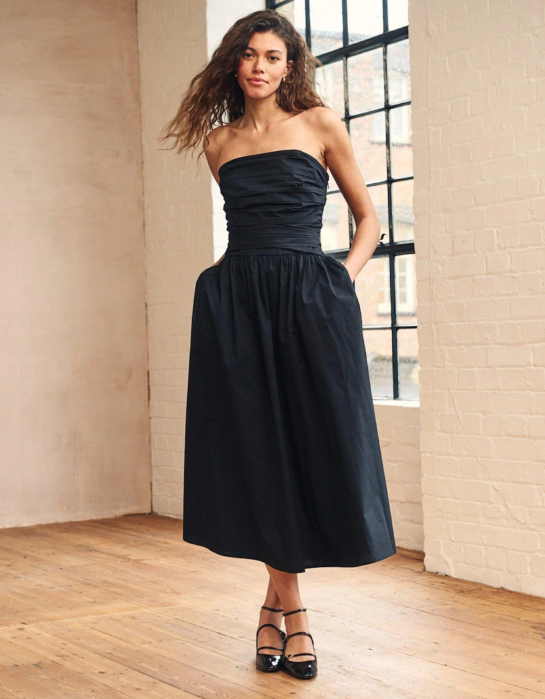 Felicity Midi Dress - Black, 4 of 3