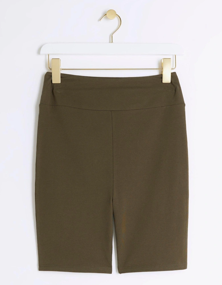 High Waist Cycling Short - Khaki