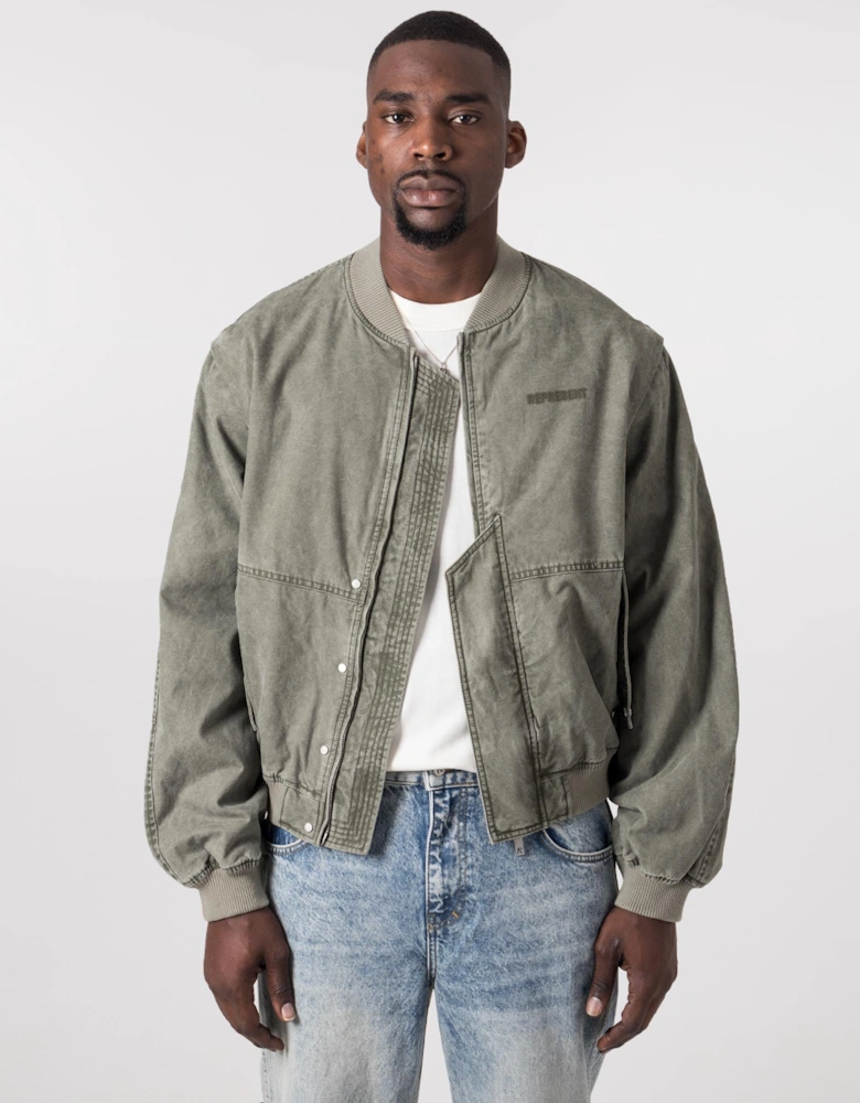 Inset Sleeve Bomber Jacket