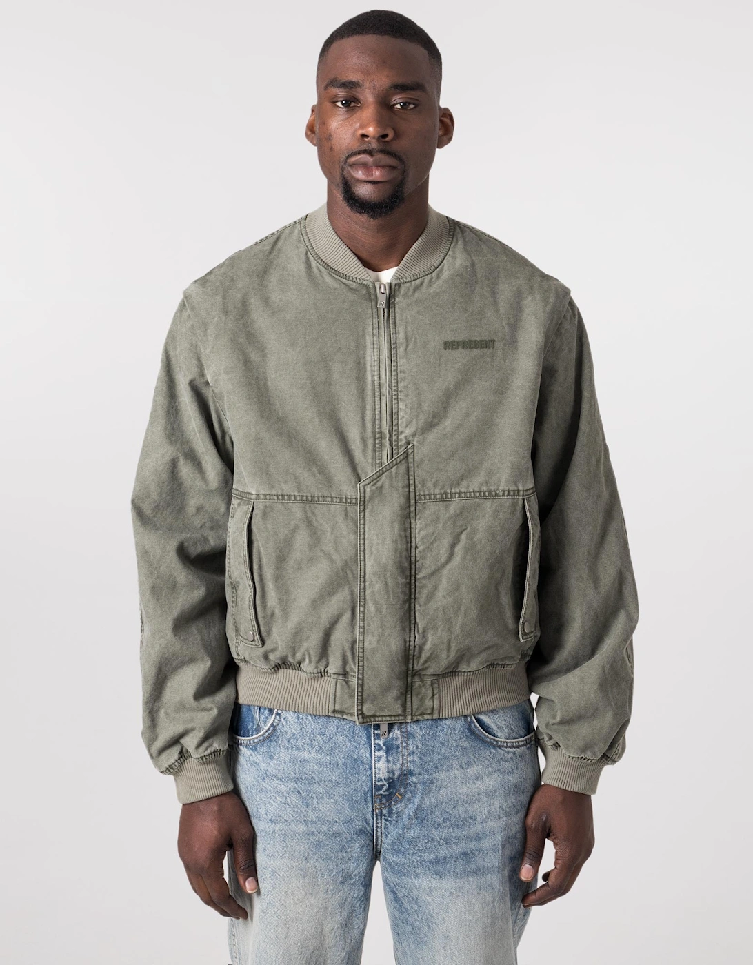 Inset Sleeve Bomber Jacket