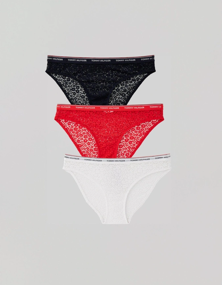 3 Pack Lace Brief - Multi