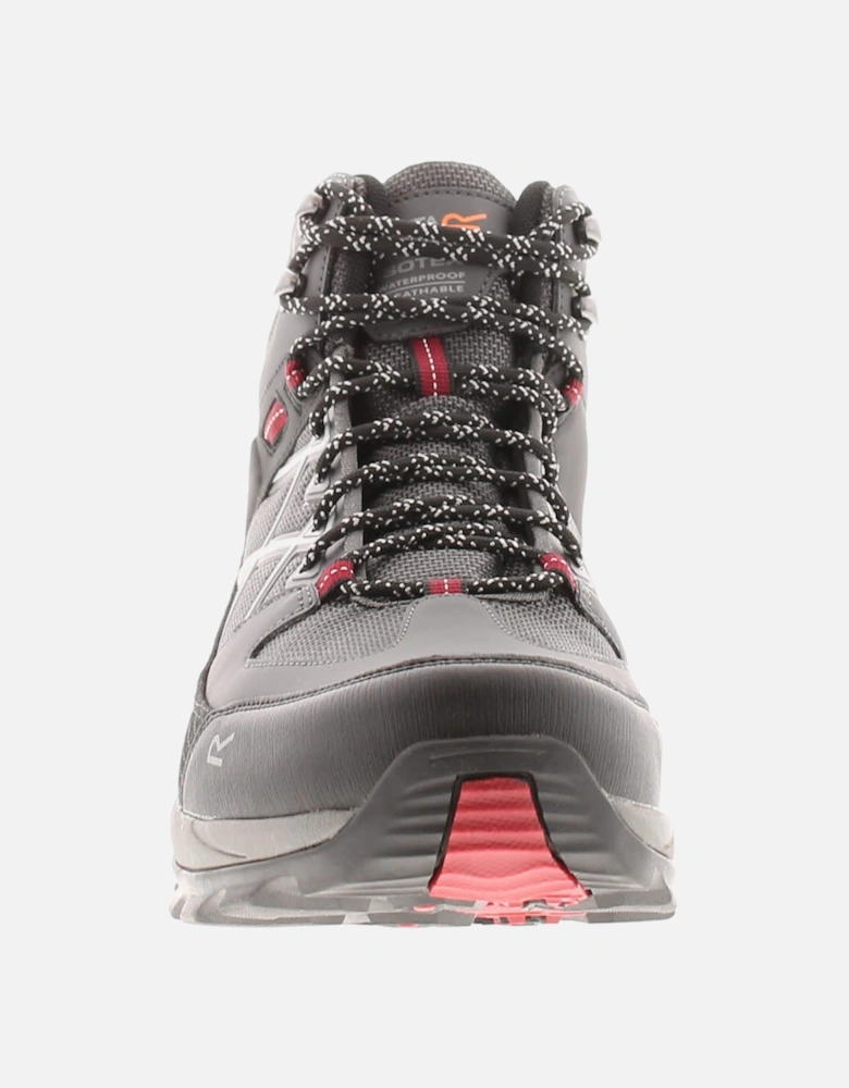 Mens Walking Boots Waterproof Samaris iii Lace Up grey UK Size