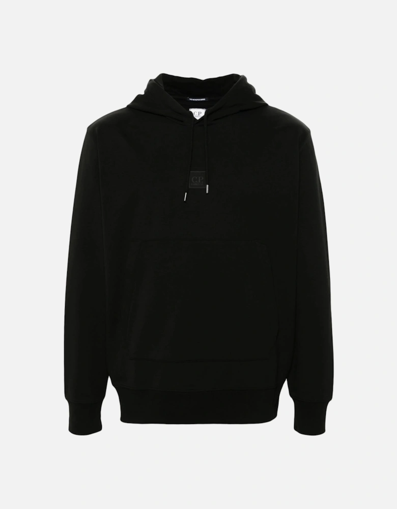 Metropolis Series Stretch Fleece Hooded Sweatshirt Logo Black