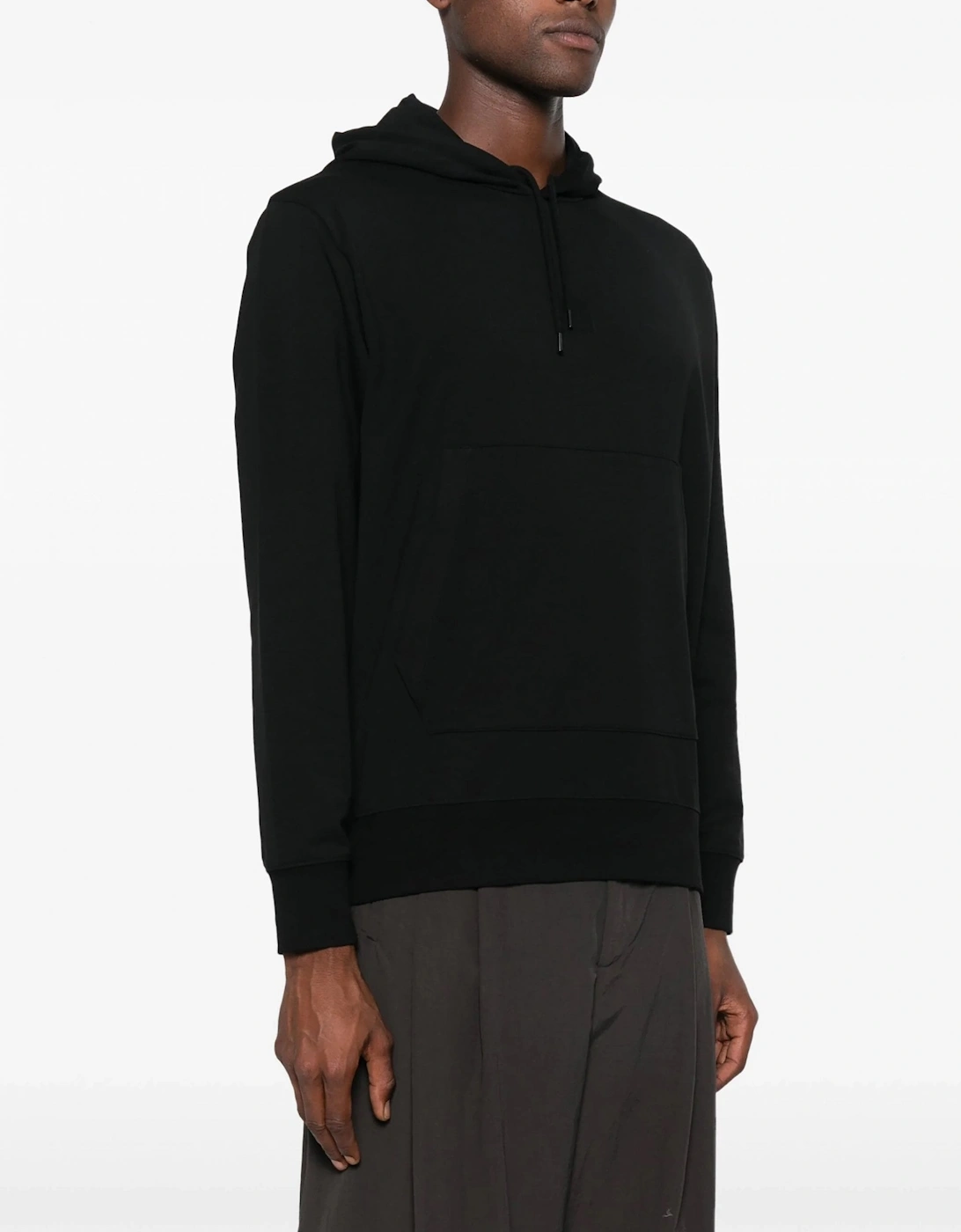 Metropolis Series Stretch Fleece Hooded Sweatshirt Logo Black