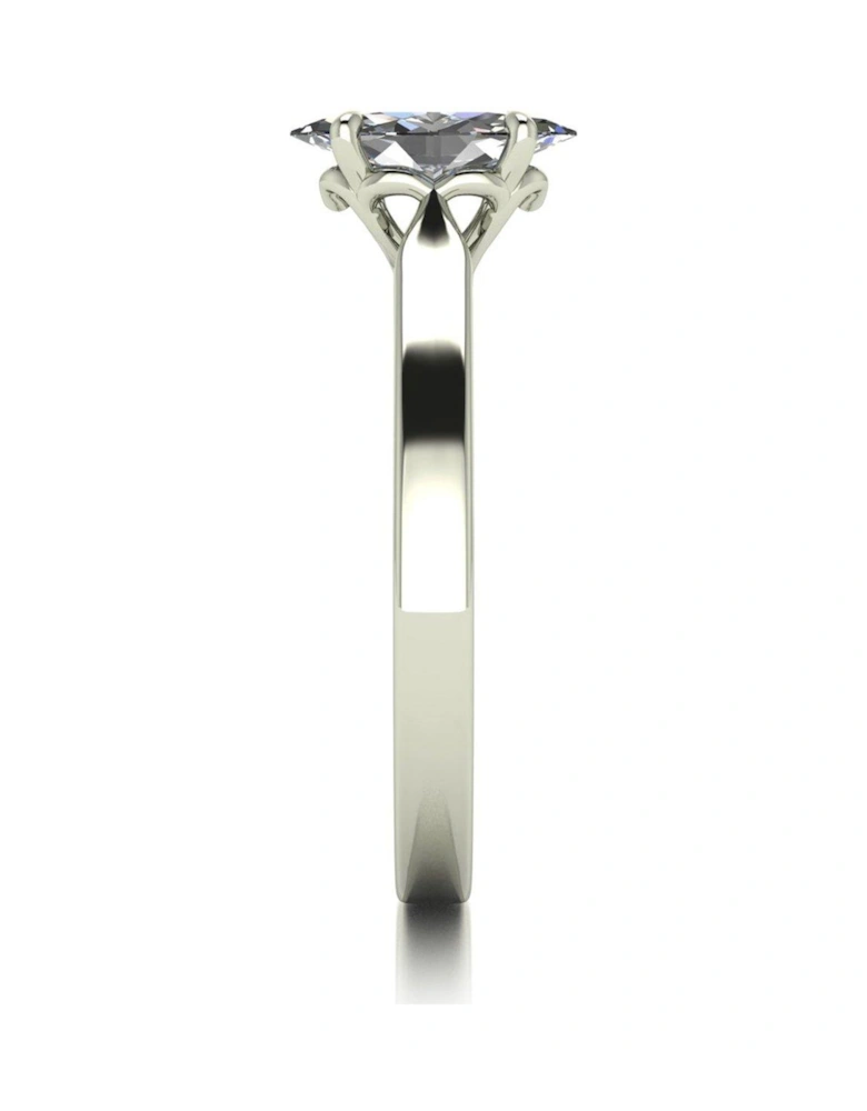 Lady Lynsey L 'Amour 9ct White Gold 0.70ct Marquise Solitaire Ring