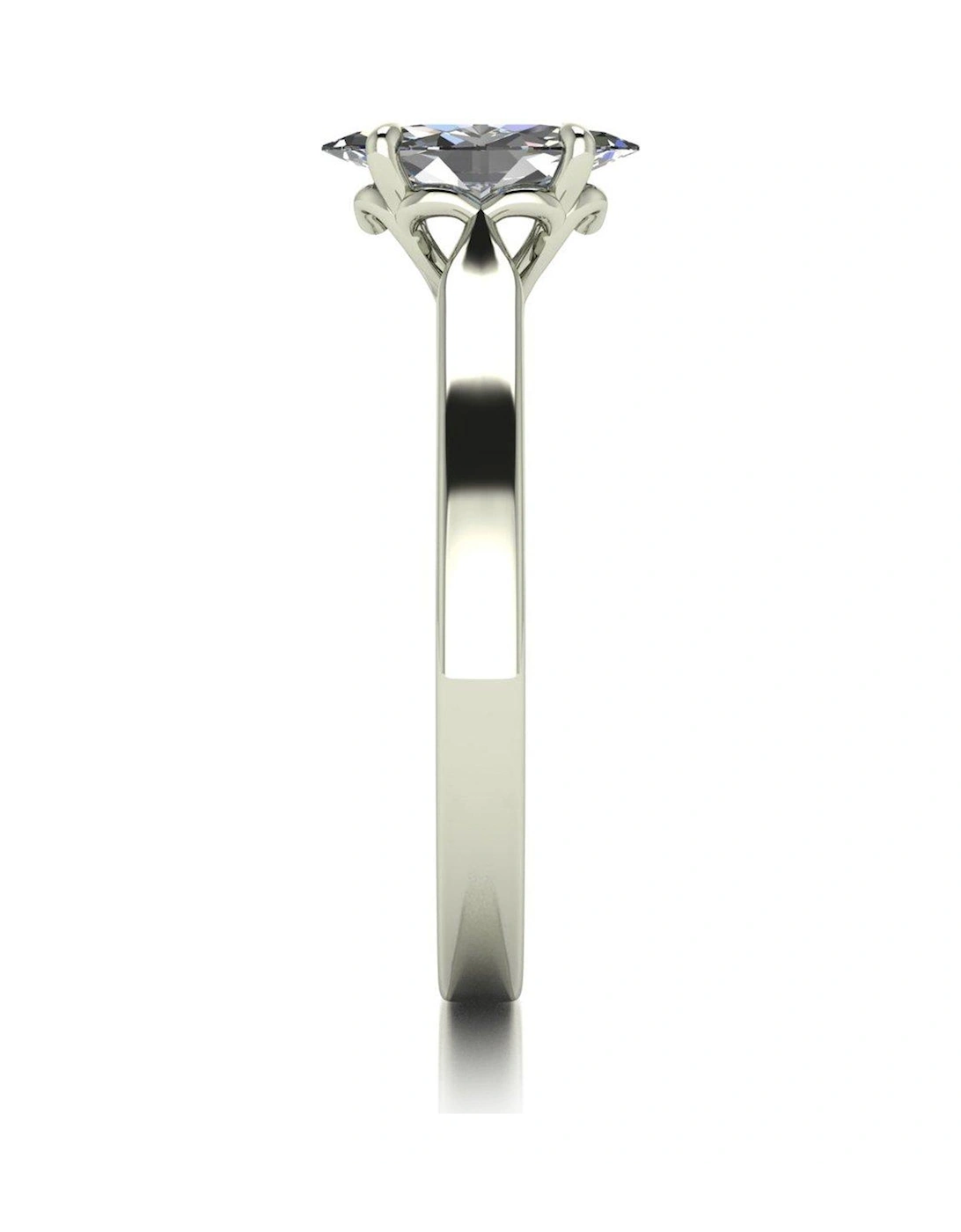 Lady Lynsey L 'Amour 9ct White Gold 0.70ct Marquise Solitaire Ring