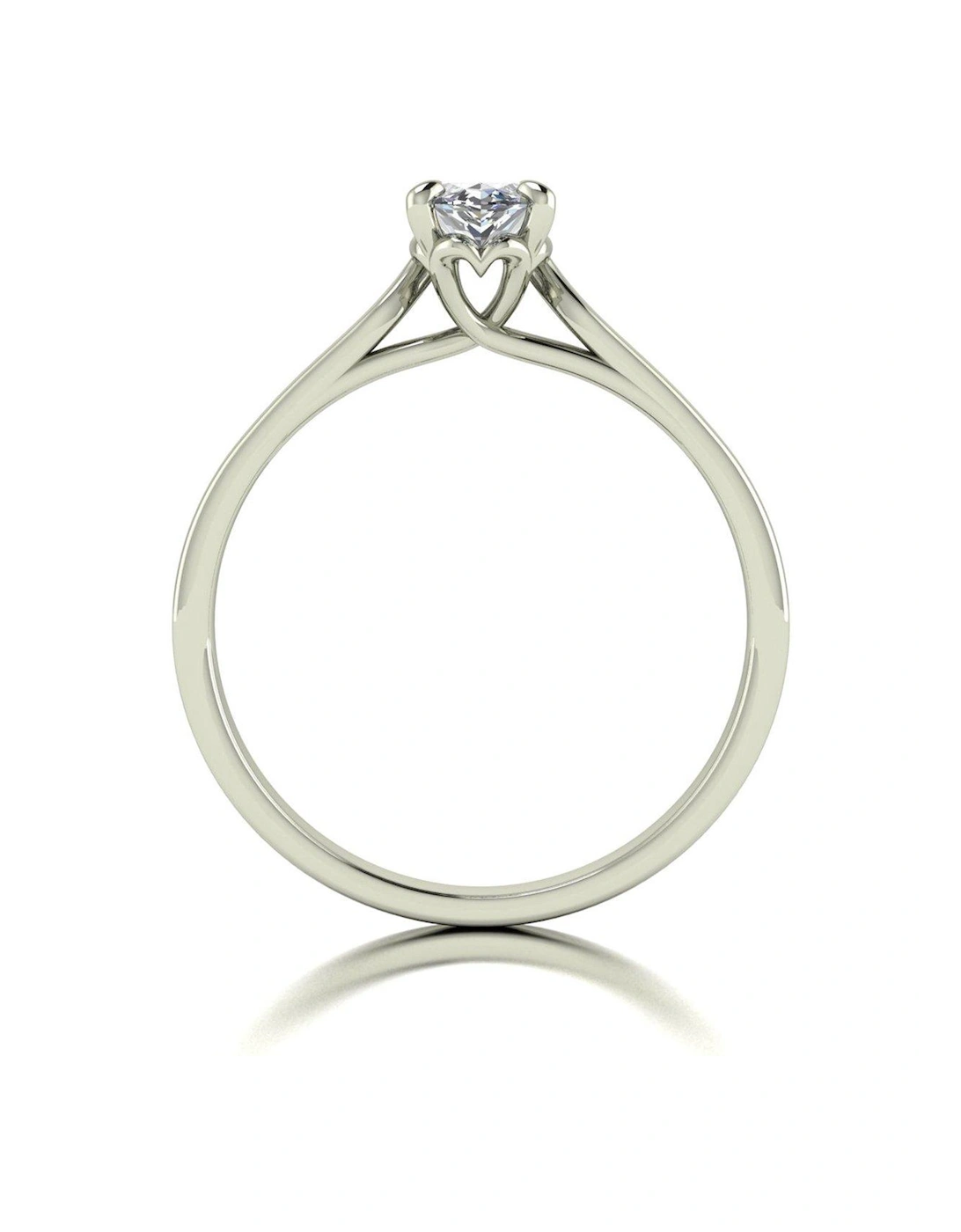 Lady Lynsey L 'Amour 9ct White Gold 0.70ct Marquise Solitaire Ring