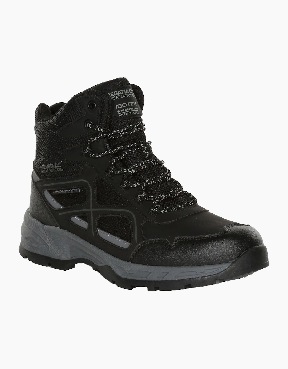 Regatta Men's Black Vendeavour Walking Boots - Size: 9