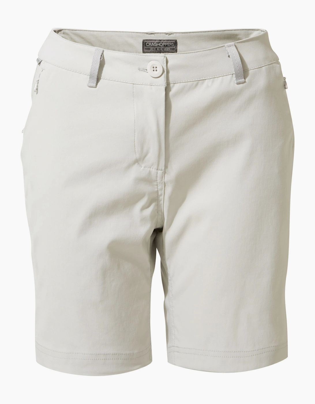 Craghoppers Women's Grey / Kiwi Pro Iii Shorts  12 Size 12 Uk