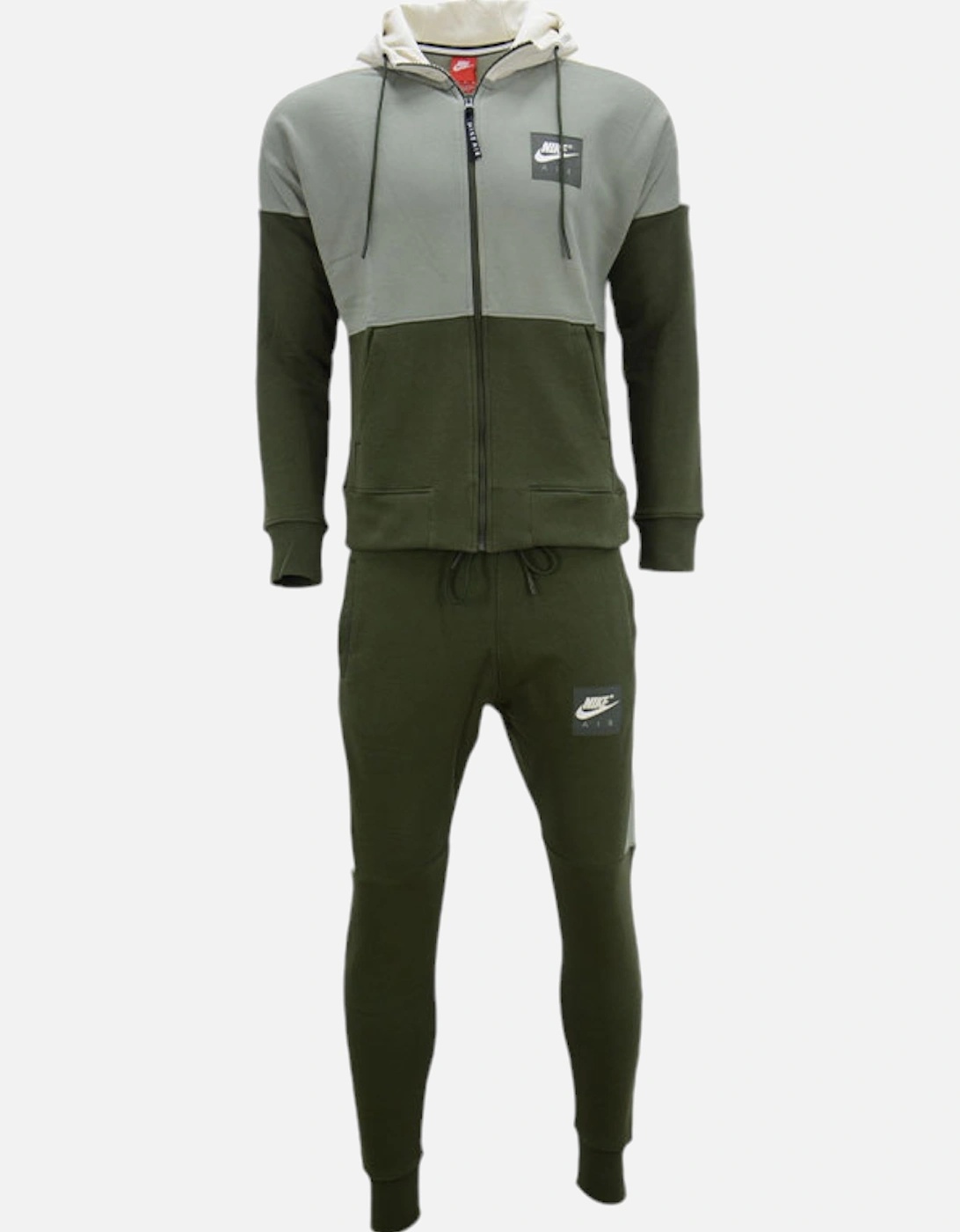 AIR Mens Full Tracksuits Sweat Arm Print Hoodie Jogger