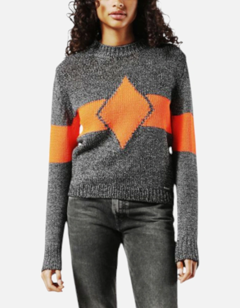 M Rhombus 0NAMM Womens Sweatshirt Crew Neck Casual Pullover Wool Jumper