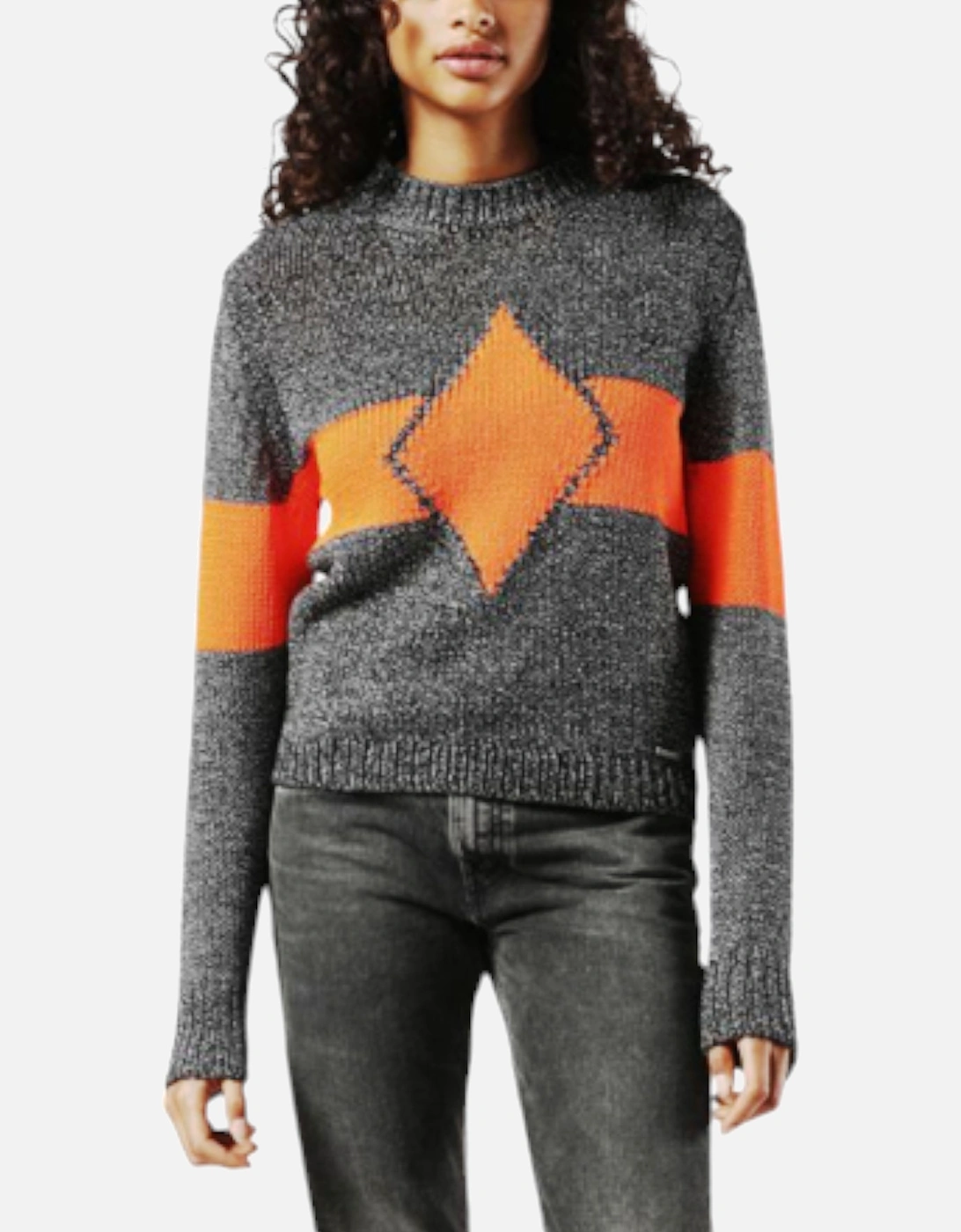 M Rhombus 0NAMM Womens Sweatshirt Crew Neck Casual Pullover Wool Jumper, 5 of 4