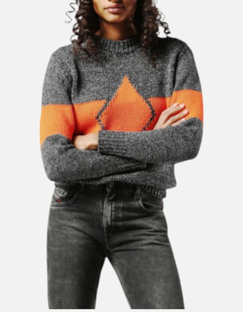 M Rhombus 0NAMM Womens Sweatshirt Crew Neck Casual Pullover Wool Jumper
