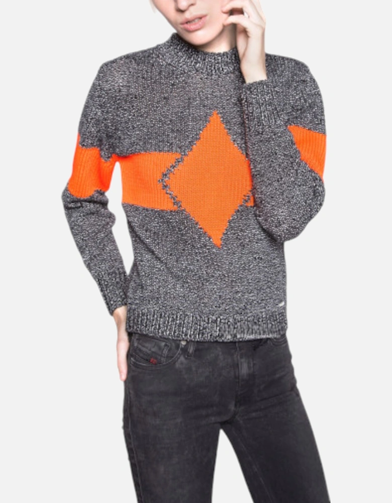 M Rhombus 0NAMM Womens Sweatshirt Crew Neck Casual Pullover Wool Jumper