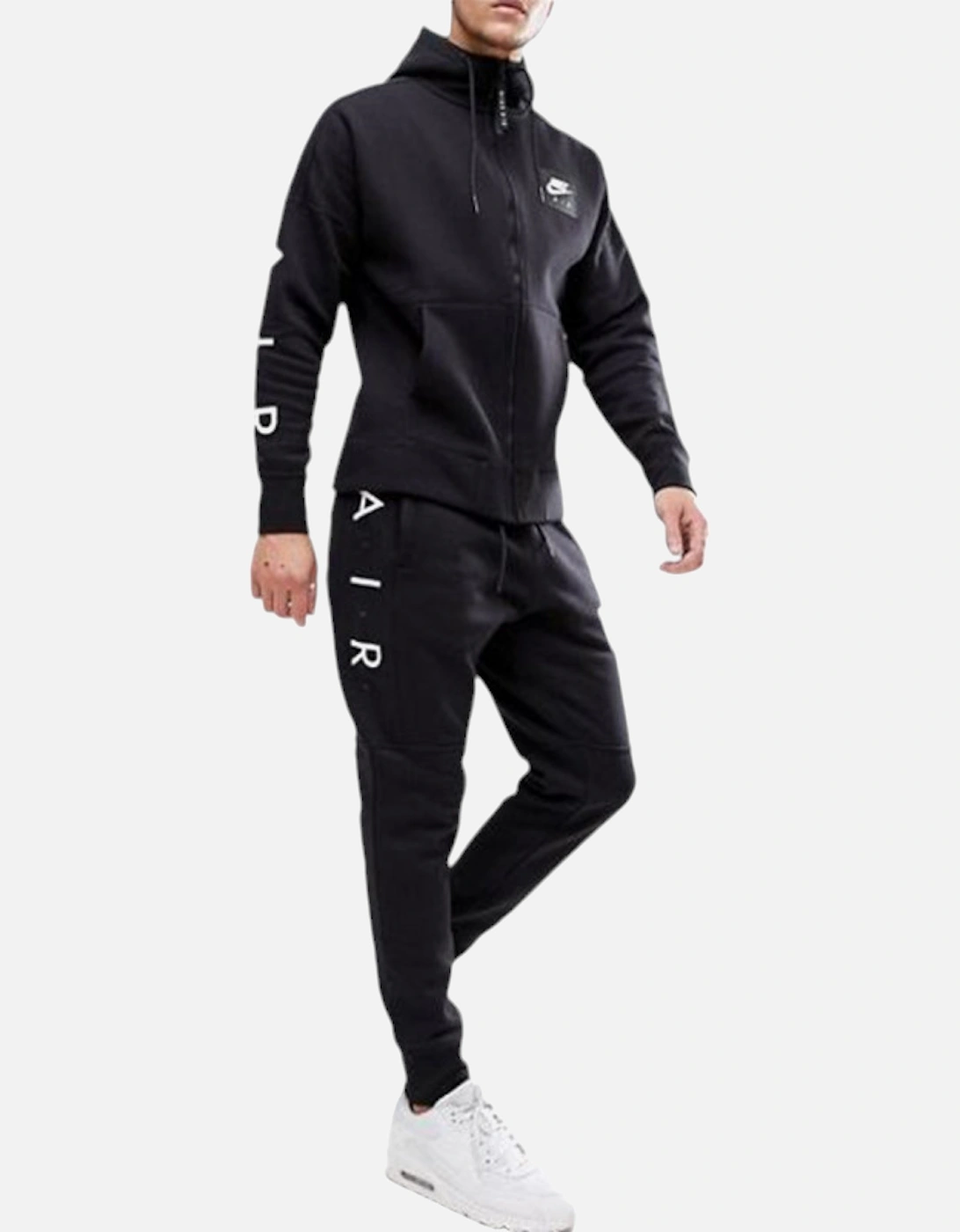 AIR 886044 Mens Tracksuits Fleece Club Zip Arm Print Hoodie and Joggers, 11 of 10