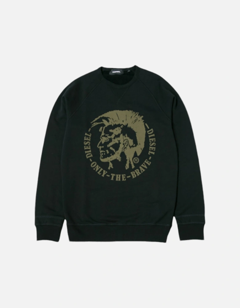 S Orestes Patch RIAEG Mens Sweatshirt Crew Neck Pullover Cotton Jumper