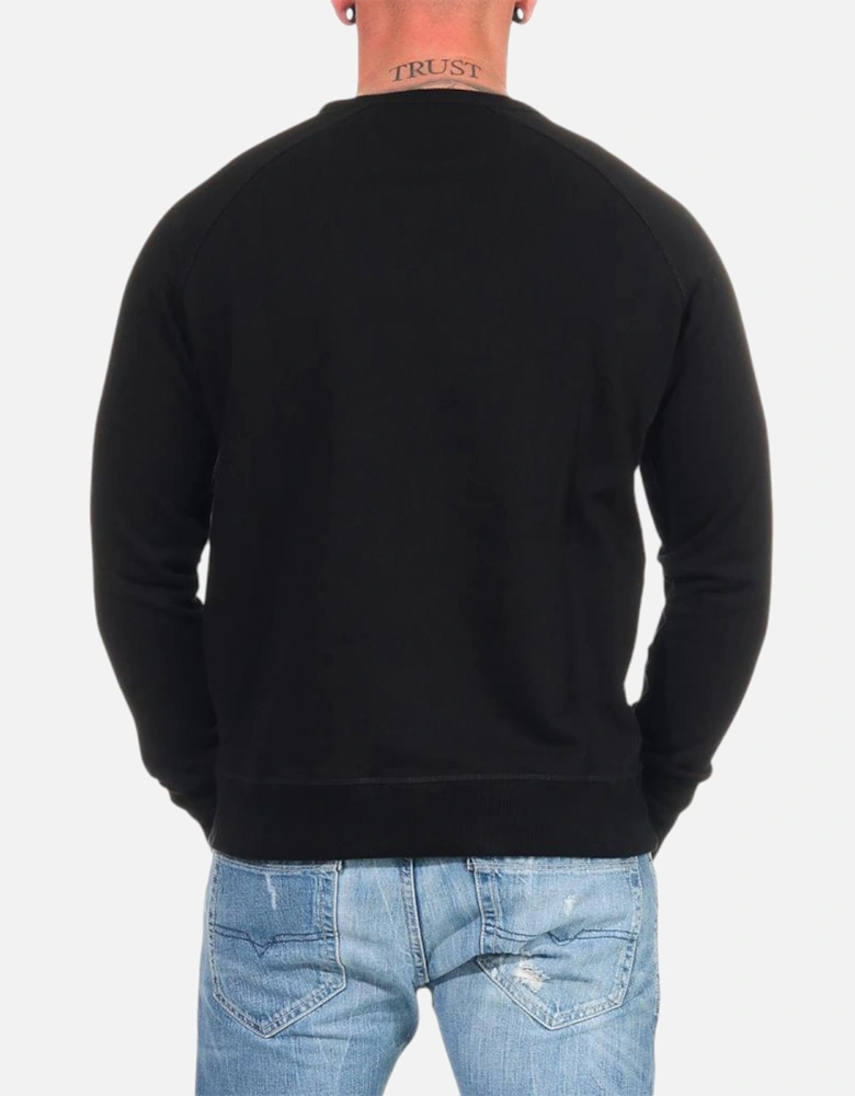 S Orestes Patch RIAEG Mens Sweatshirt Crew Neck Pullover Cotton Jumper
