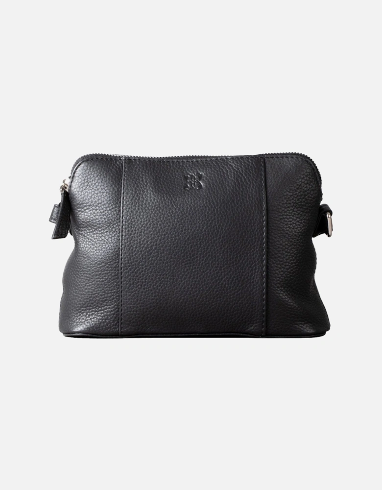 Alston Curved Leather Cross Body Bag