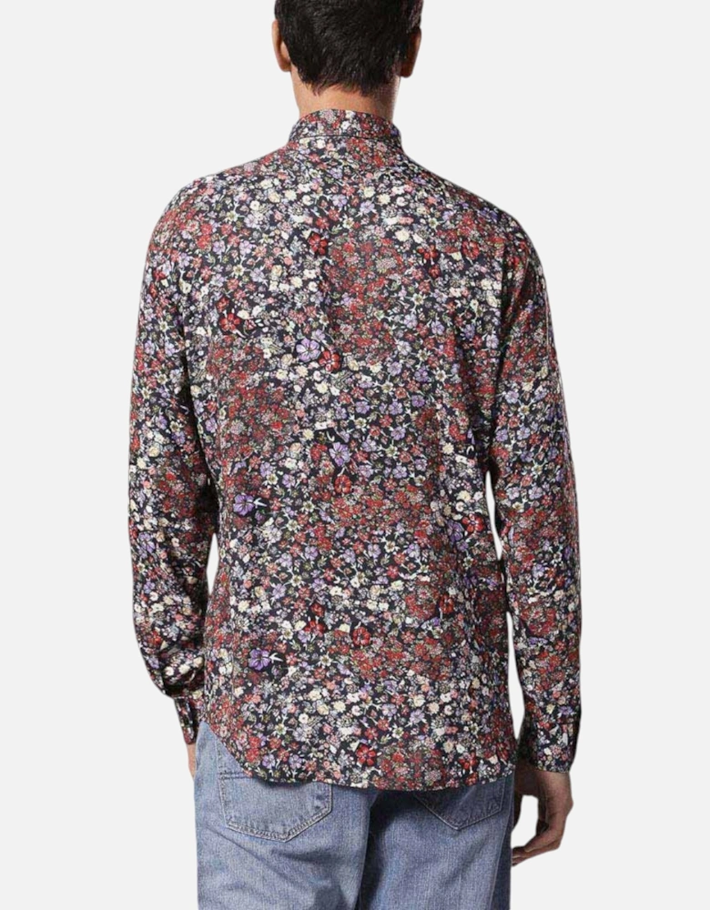 S NICO 0QAPZ 900 Mens Shirt Long Sleeve Casual Summer Cotton floral Shirt