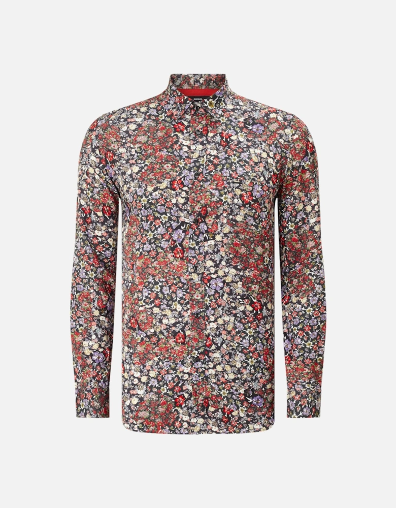 S NICO 0QAPZ 900 Mens Shirt Long Sleeve Casual Summer Cotton floral Shirt