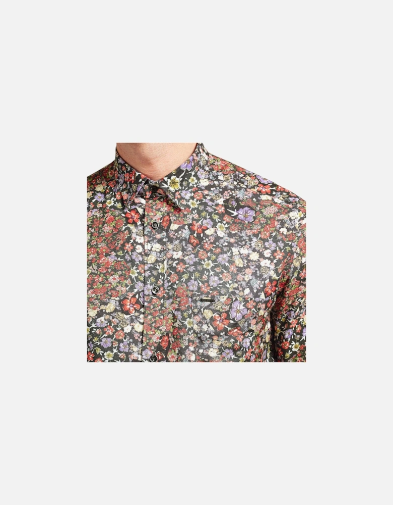 S NICO 0QAPZ 900 Mens Shirt Long Sleeve Casual Summer Cotton floral Shirt