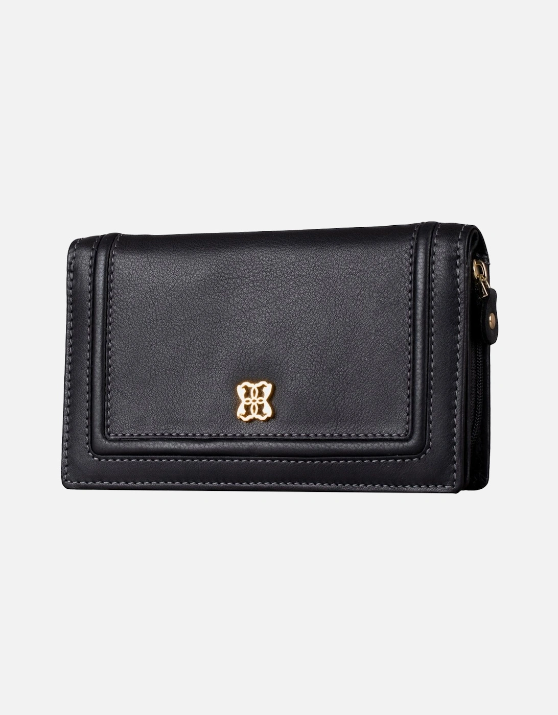 Icon Medium Leather Flapover Purse, 5 of 4