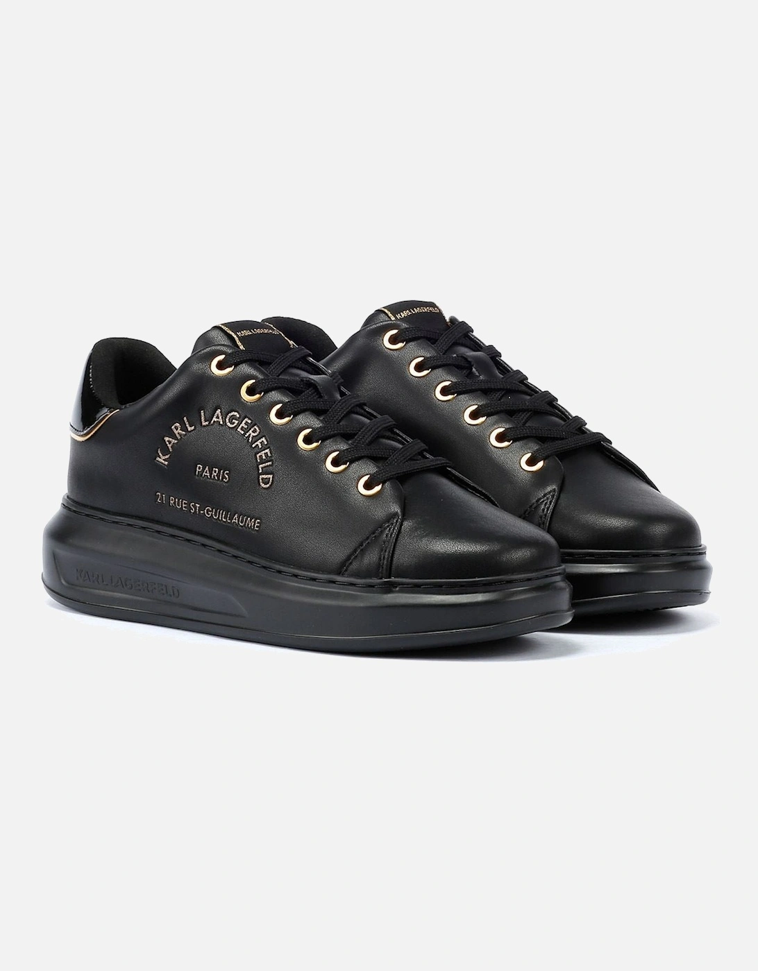 Kapri Metal Maison Glitter Women's Black/Gold Trainers, 9 of 8