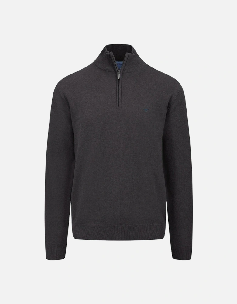 Fynch-Hatton Superfine Troyer-Zip Charcoal