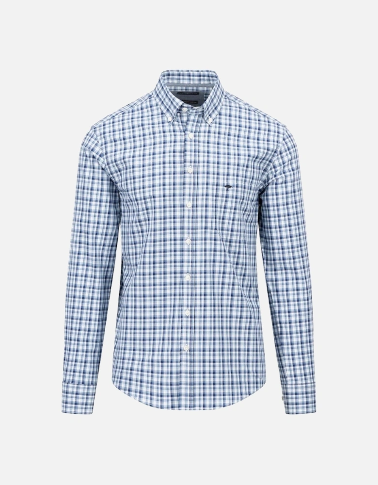 Fynch-Hatton Small Combi Check Shirt Midnight