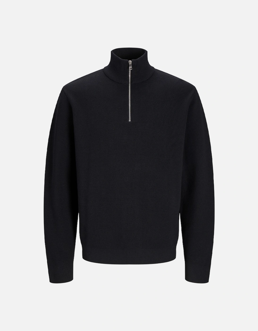 Premium Milano Stitch Half Zip Black Beauty