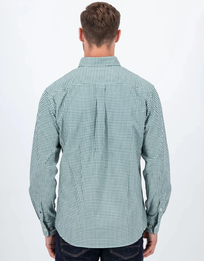 Fynch-Hatton Classic Vichy Shirt Dark Emerald