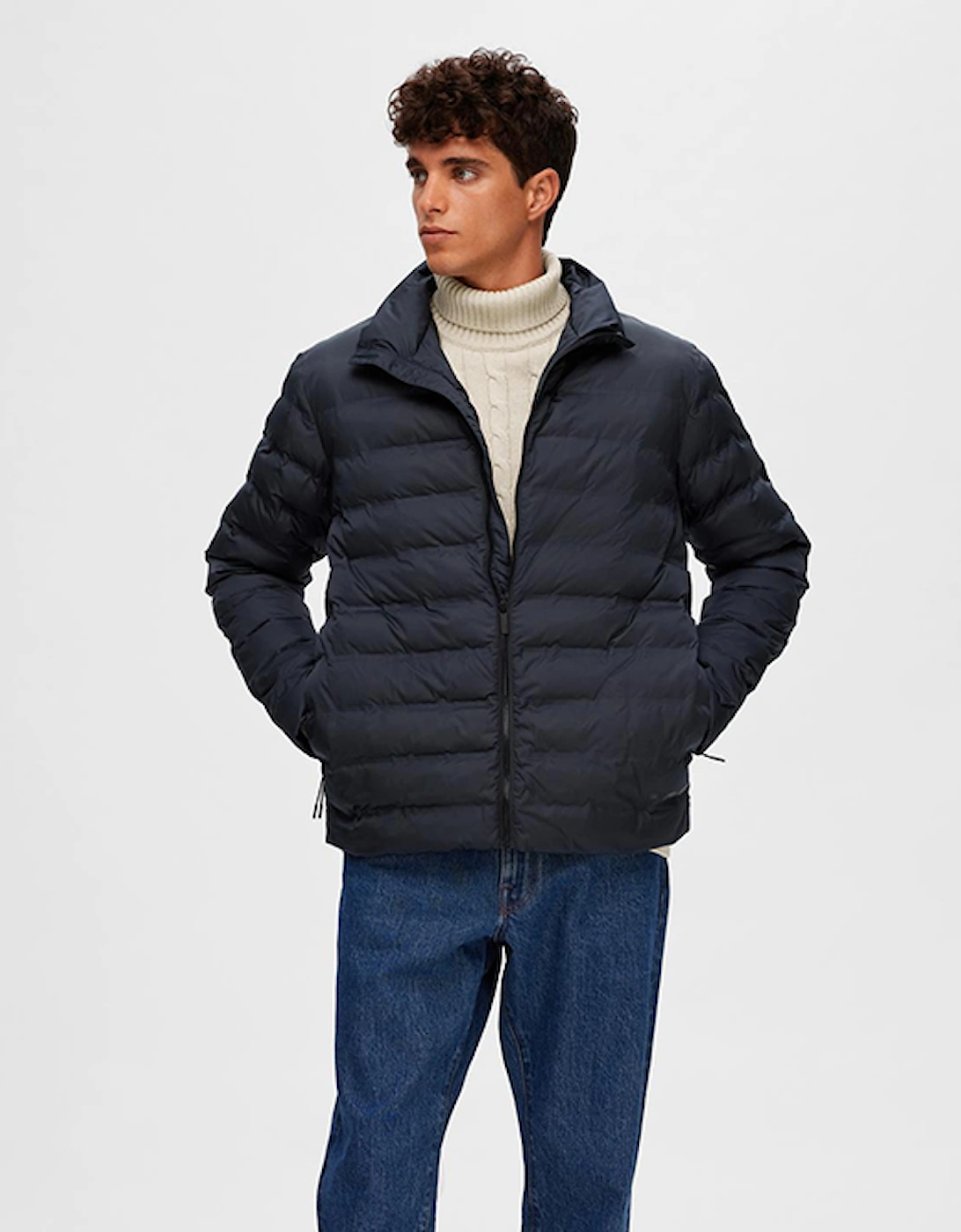 Homme Barry Quilted Jacket Sky Captain, 9 of 8