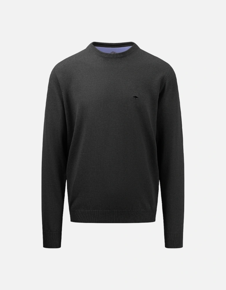 Fynch-Hatton Superfine O-Neck Black