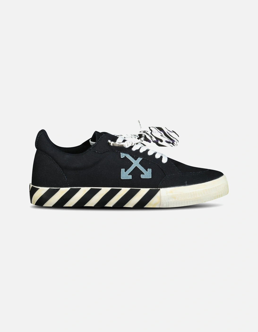 Vulcanized Low Top Sneakers Black & Blue, 5 of 4