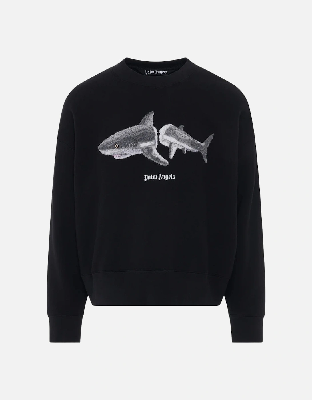 Split Shark Branded Logo Black Sweatshirt, 3 of 2