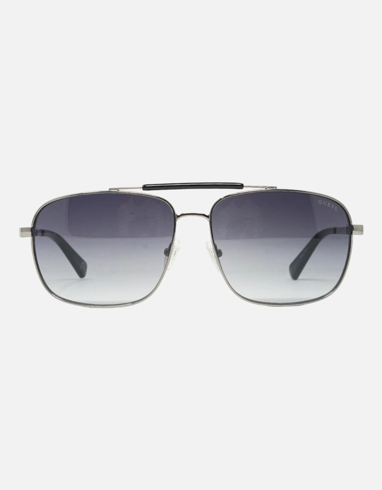 Aviator Shiny Gunmetal Sunglasses