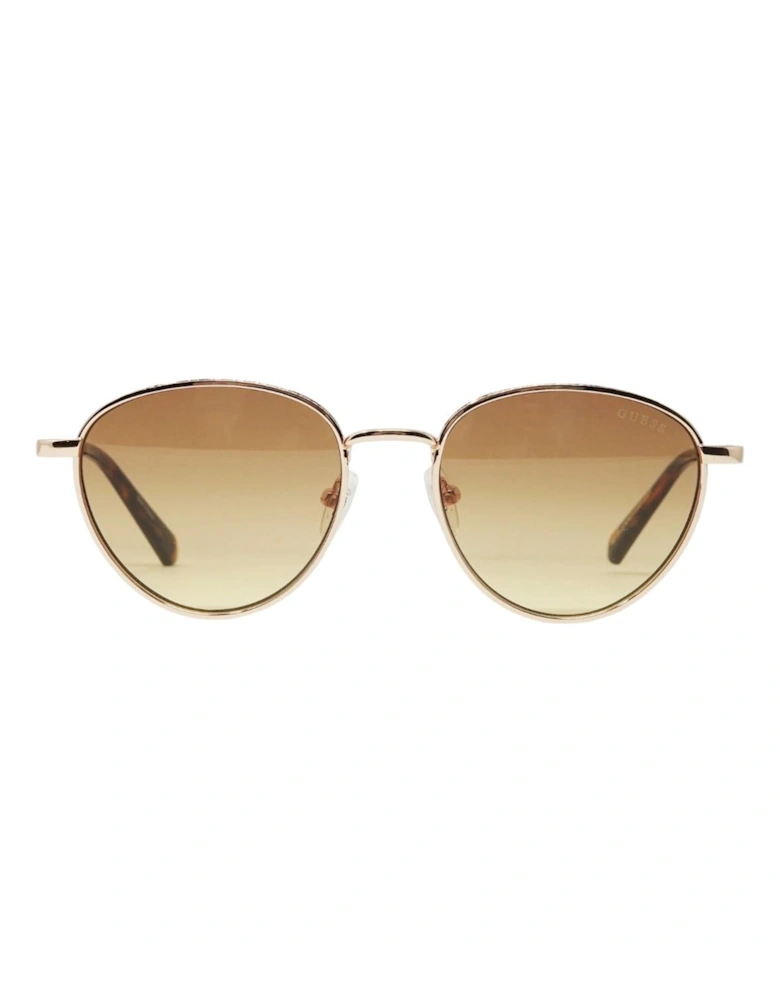 Guess Round Gold Sunglasses