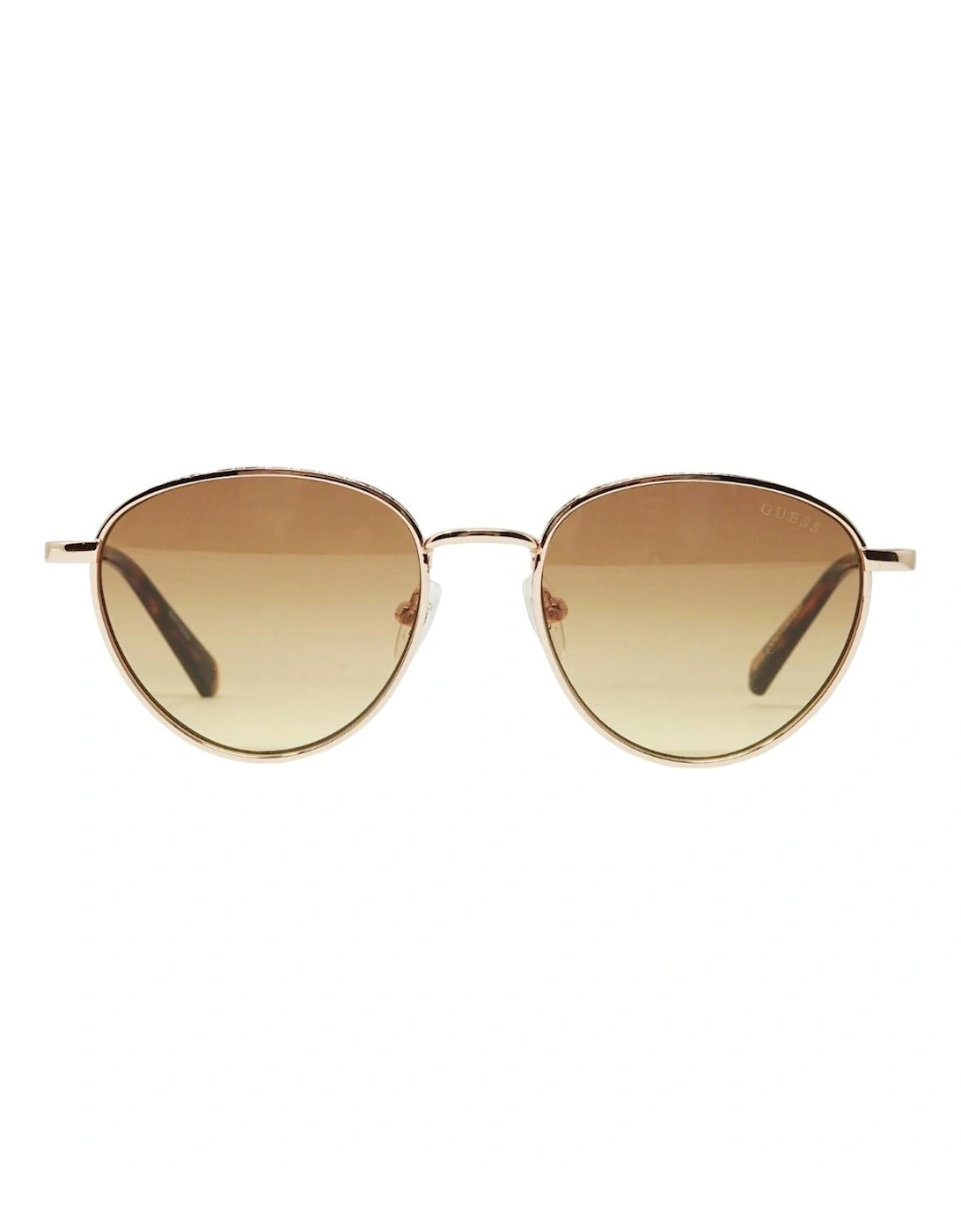Guess Women's Gold Round Sunglasses
