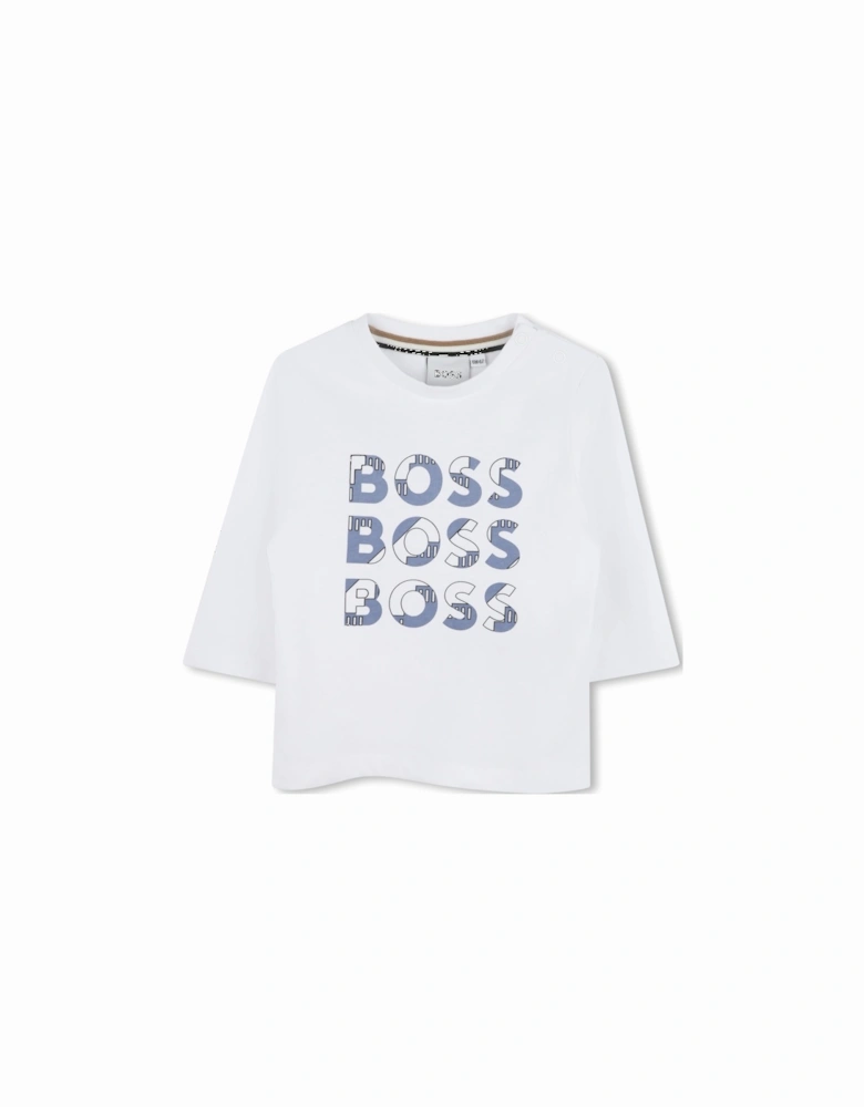 BOSS BABY/TODDLER WHITE T SHIRT J51291