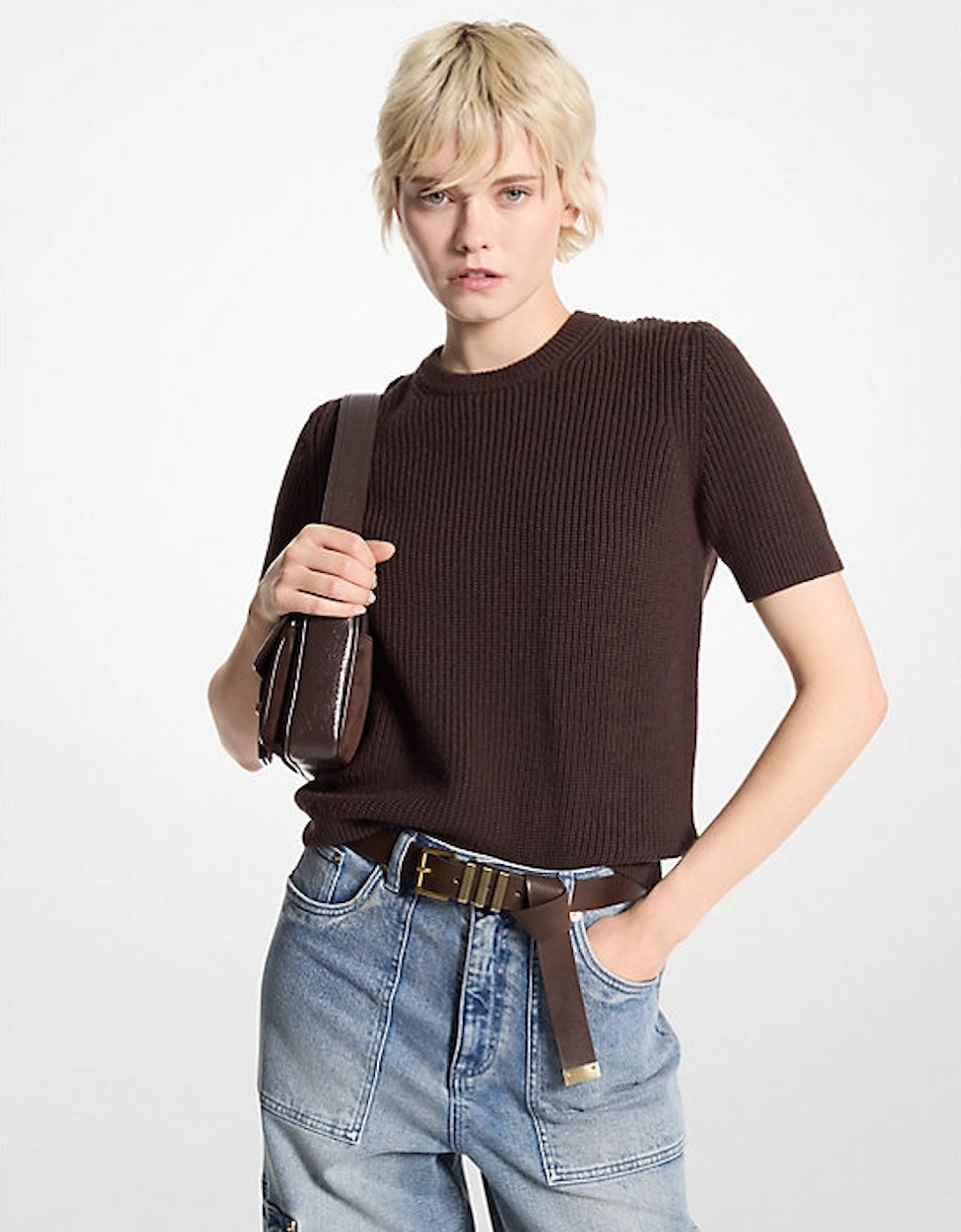 Wool Short-Sleeve Sweater, 3 of 2