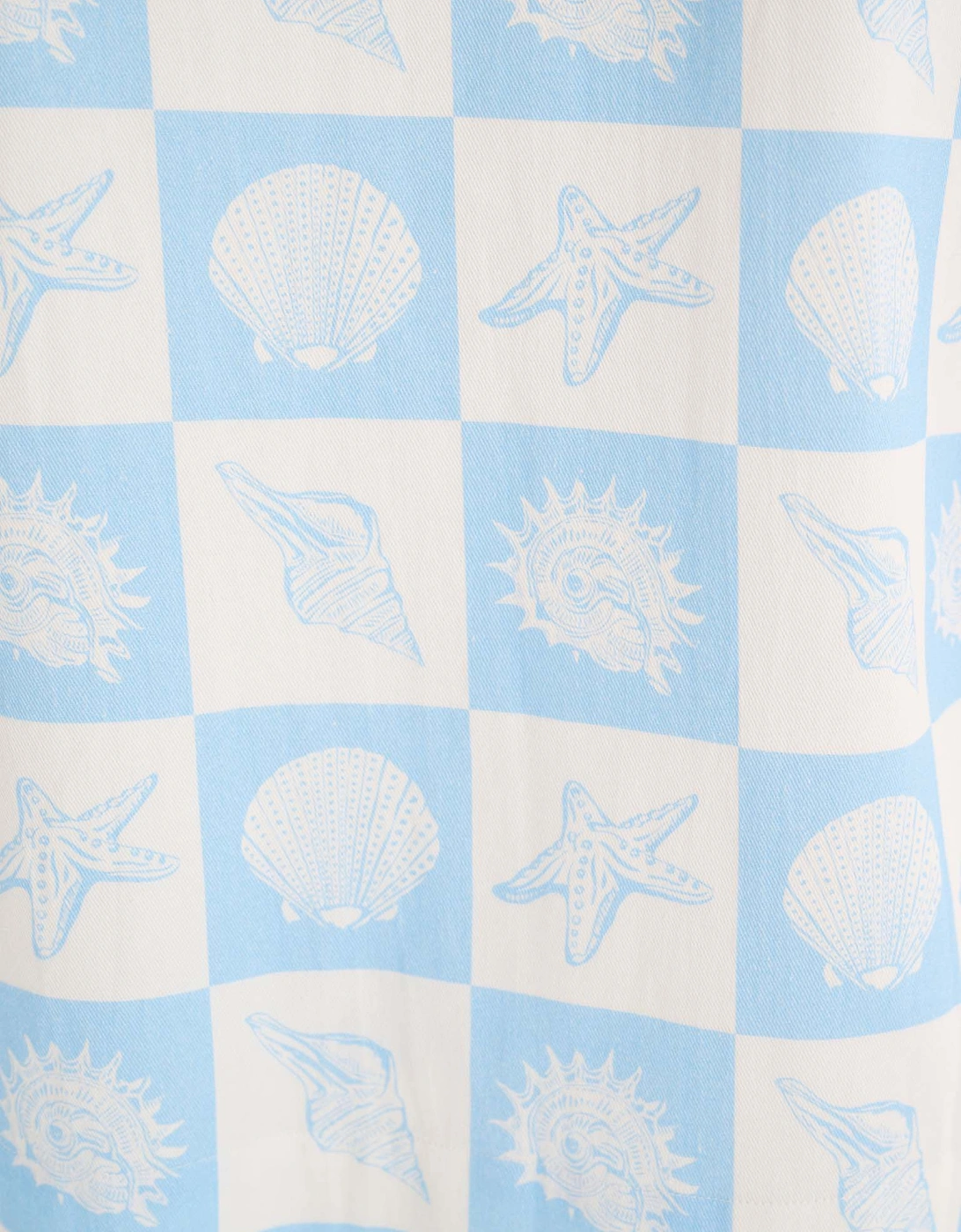 Oaklyn Shirt in Shell Checkerboard Print