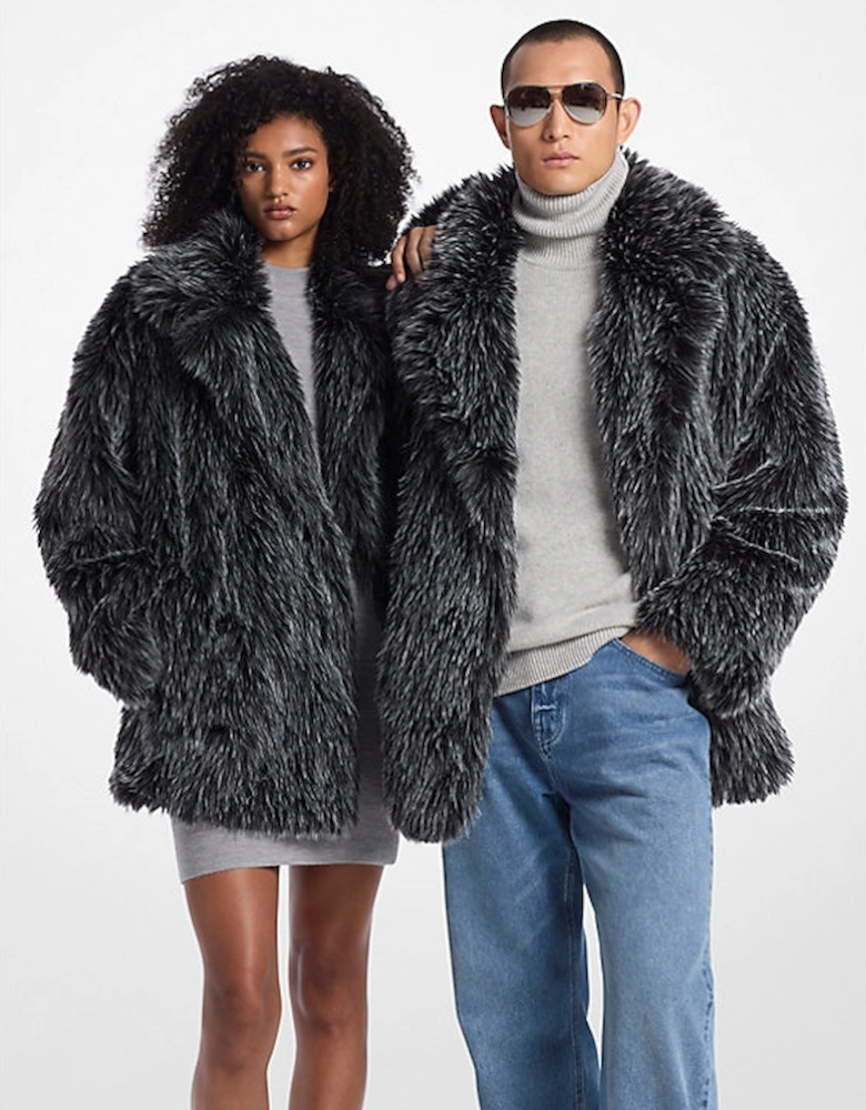 Faux Fur Peacoat