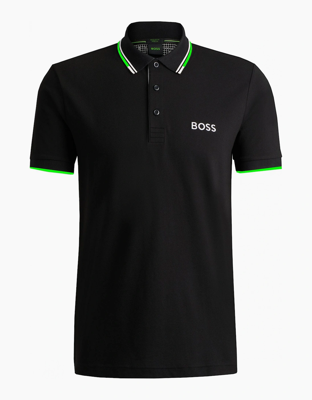 Men's Hugo Boss Men's Black Paddy Pro Polo Shirt - Size: 36
