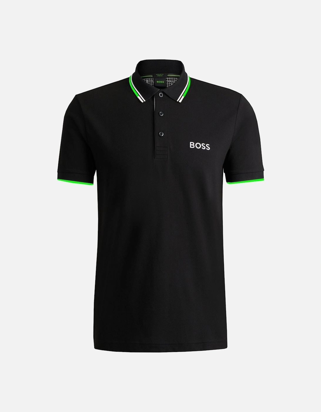 Men's Black Paddy Pro Polo Shirt, 3 of 2